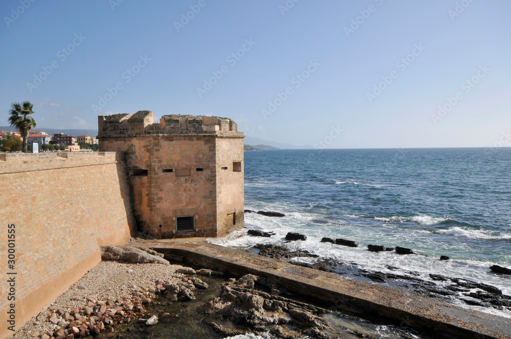 Bastioni Marco Polo and St Giacomo Tower, Alghero, Sardinia Bastioni Marco Polo and St Giacomo Tower, Alghero, Sardinia