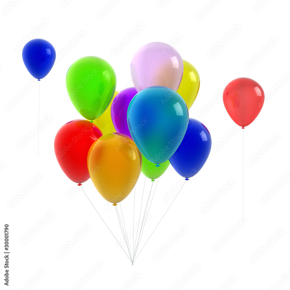 bunch of colorful balloons - isolated background bunch of colorful balloons - isolated background