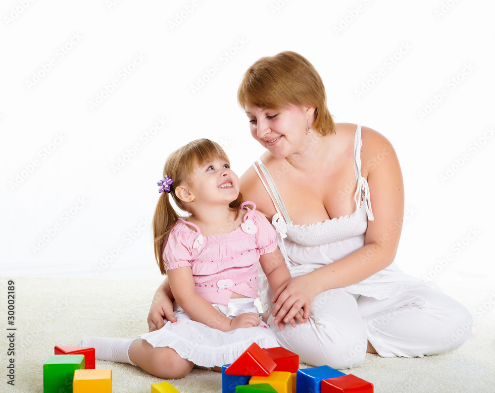 young mother having fun with her little son young mother having fun with her little son