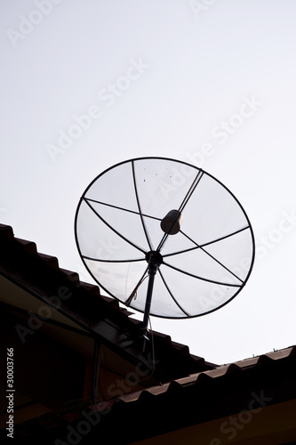 satellite dish silhouette