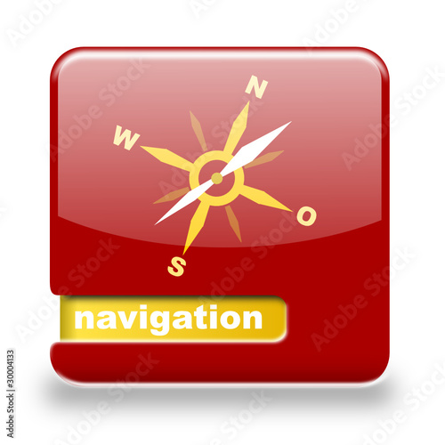 Button spare Navigation rot orange