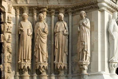 Stone Statues, Reims Cathedral, France