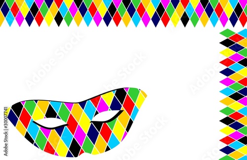 Sfondo maschera Arlecchino