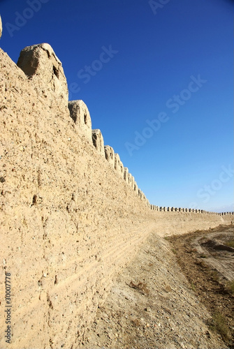 Ancient city wall in jiayu pass photo