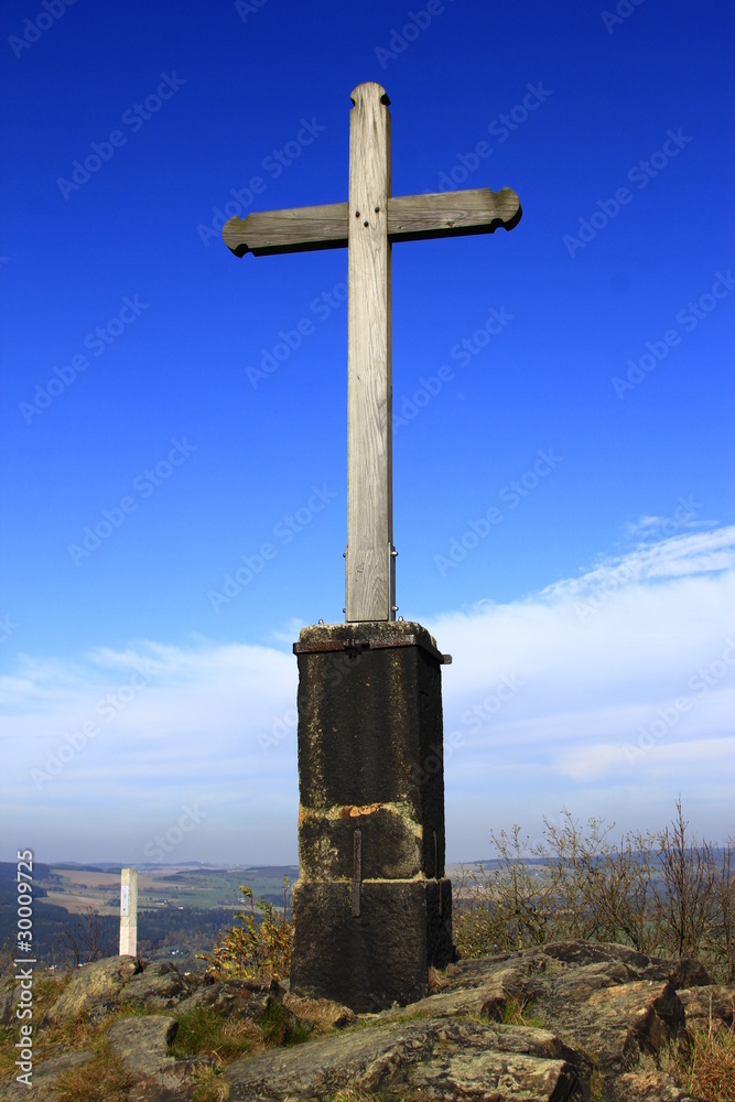 Gipfelkreuz auf dem Schwartenberg Gipfelkreuz auf dem Schwartenberg