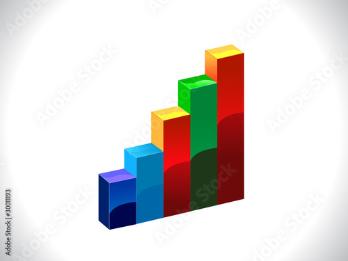 abstract colorful business chart