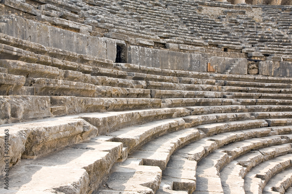 Ancient roman amphitheater Aspendos.