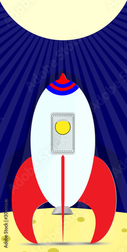 cartoon space ship