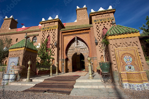 Entrance of a Riad iin Morocco photo
