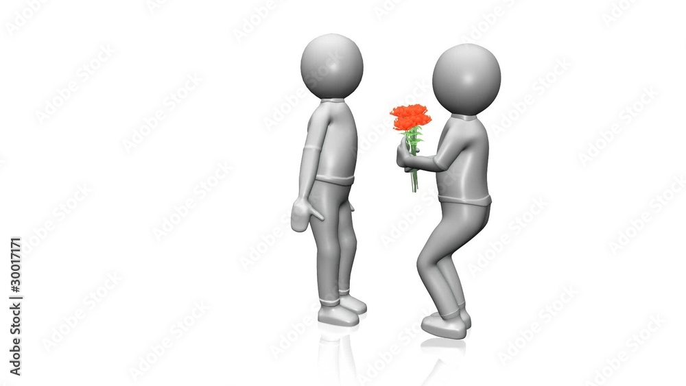 Animation of a marriage proposal Animation of a marriage proposal