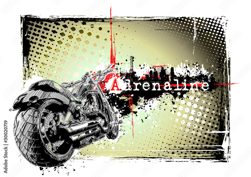 Fototapeta premium adrenaline motorbike