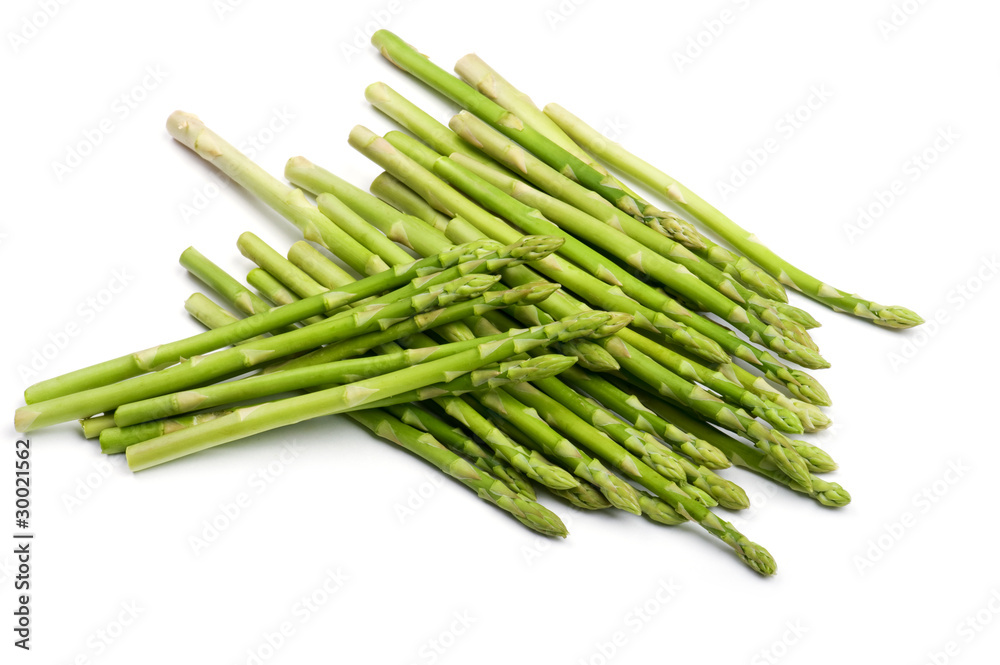 asparagus on white asparagus on white