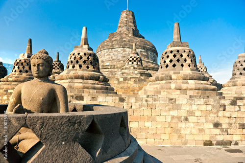 Obraz na płótnie Borobudur Temple, Yogyakarta, Java, Indonesia. w salonie