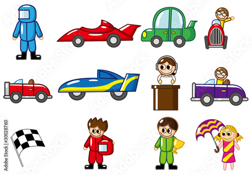 cartoon f1 icon