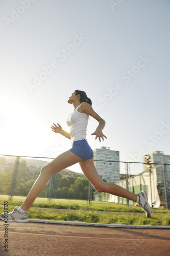 woman jogging at early morning © .shock