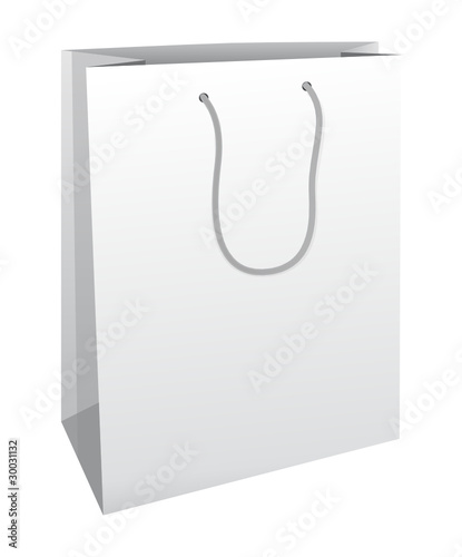 White classy shopping bag