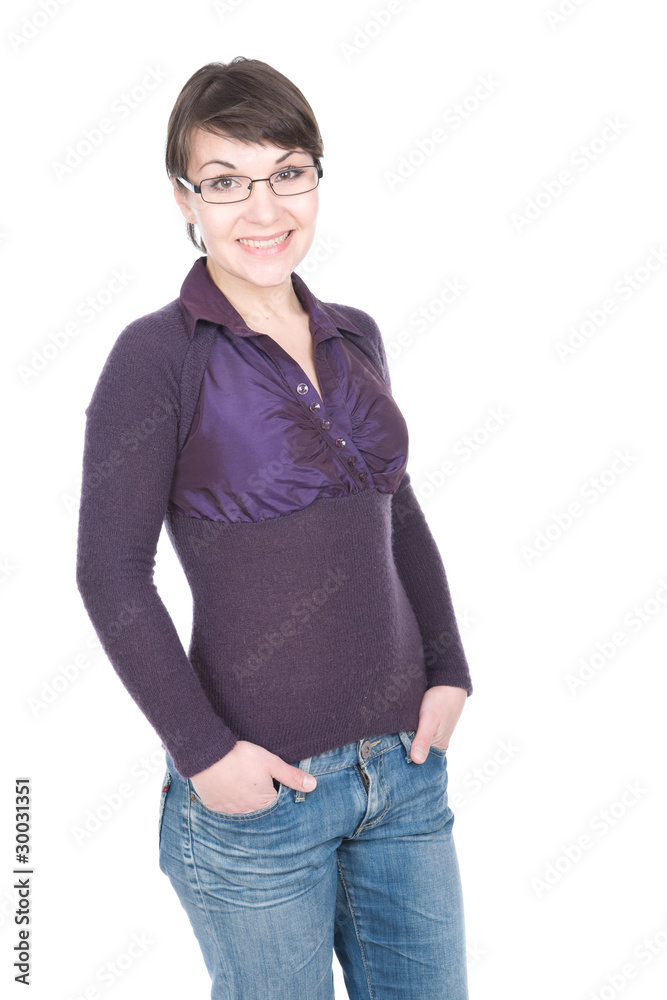 Obraz premium woman with glasses