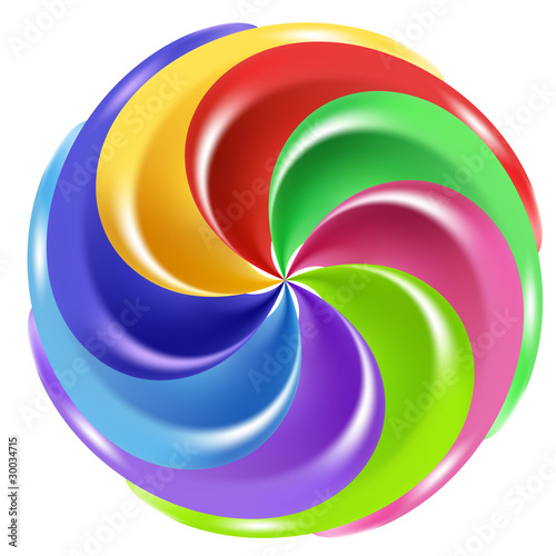 Rainbow Peppermint Christmas Candy