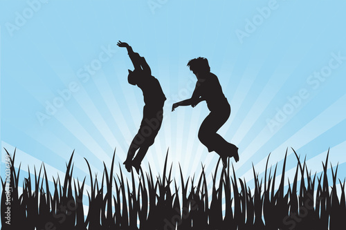 Menschen Sprung 4