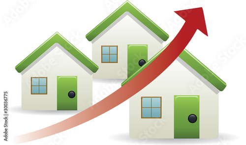 House prices trend up