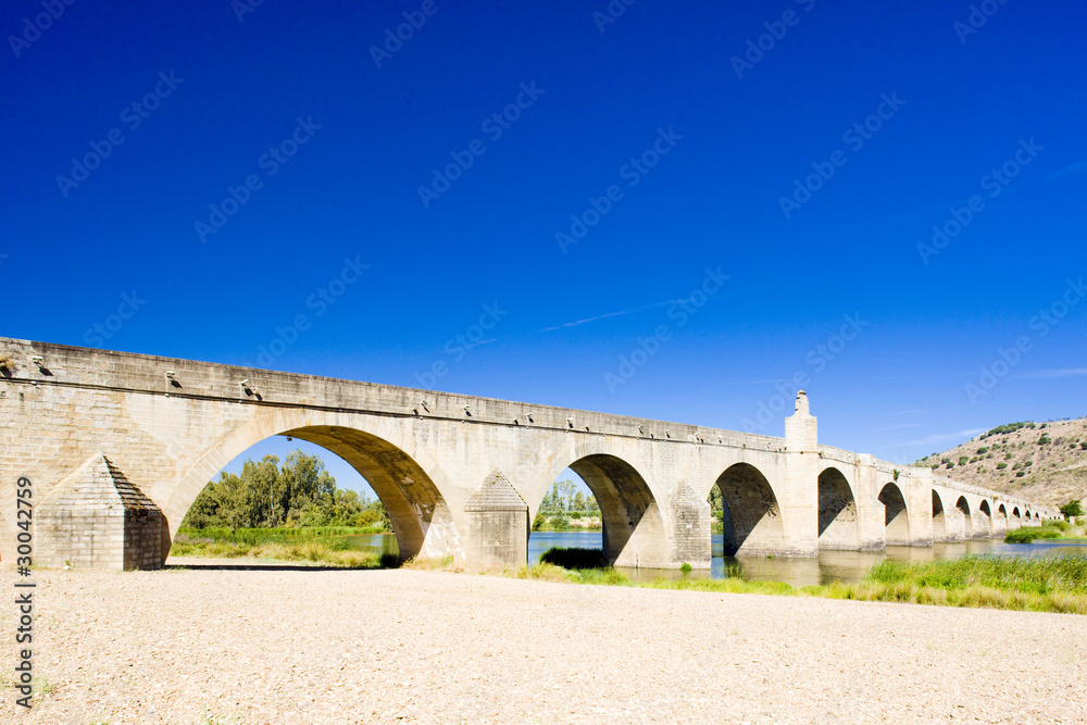 bridge in Medellin, Badajoz Province, Extremadura, Spain bridge in Medellin, Badajoz Province, Extremadura, Spain
