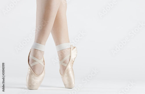 detail of ballet dancer's feet
