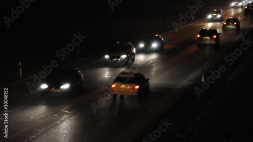 Strassenverkehr bei Nacht photo