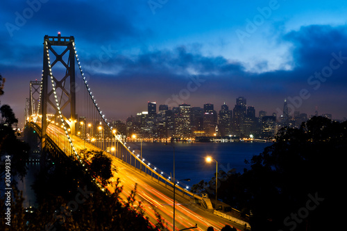 Fototapeta Naklejka Na Ścianę i Meble -  Bay Bridge and San Francisco city view