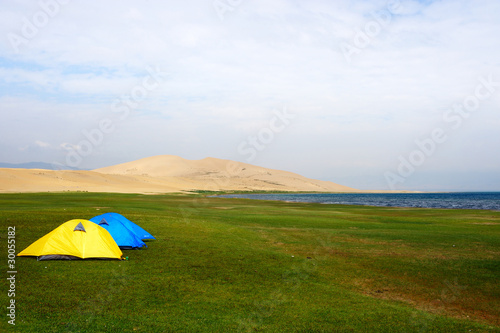 Tent on the lawn