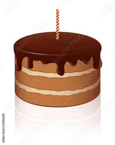 Vector Chocolate cake