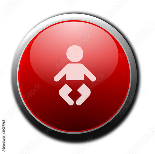Baby glossy icon