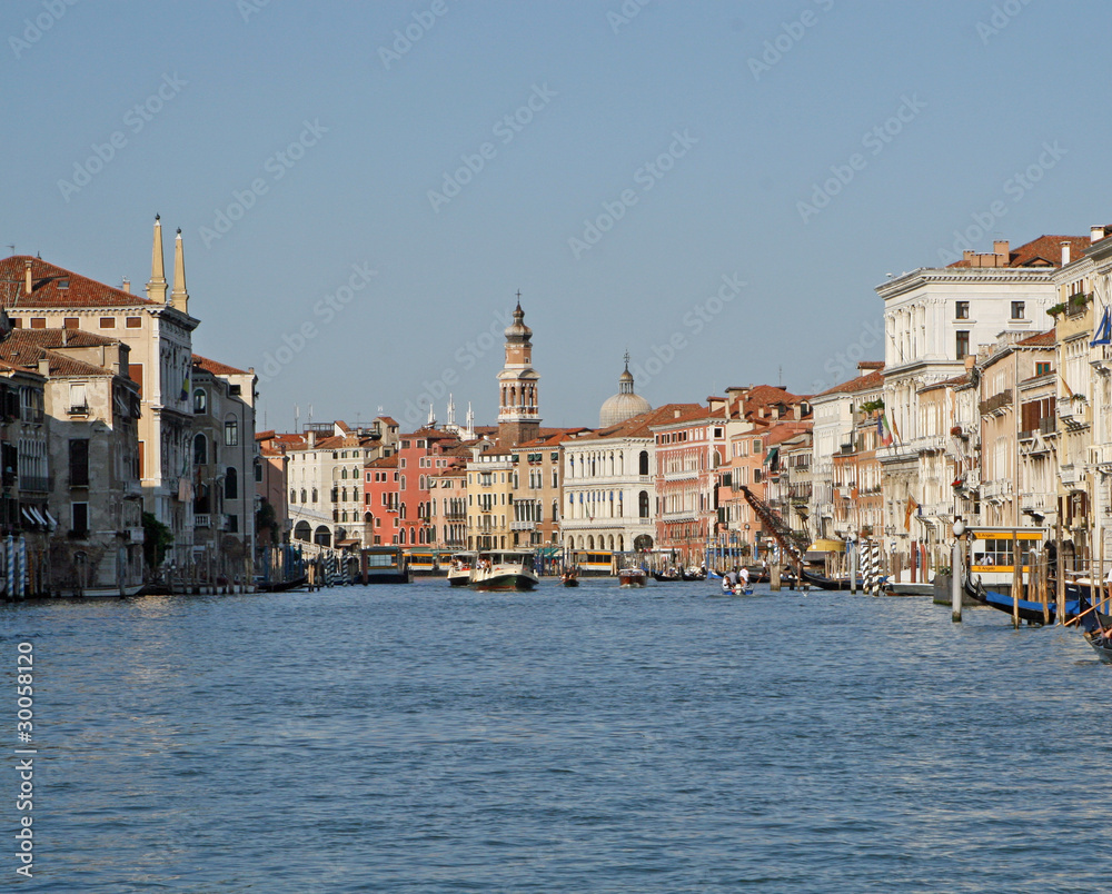 historical Venetian buildings overlooking the Grand Canal