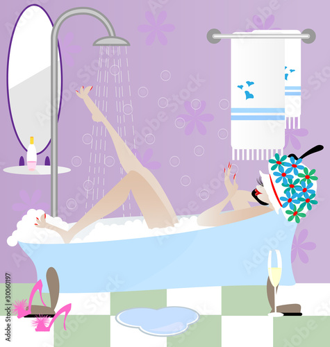 girl in the bathroom