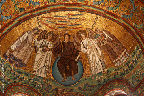 Ravenna, San Vitale, famous mosaic, Italy photo