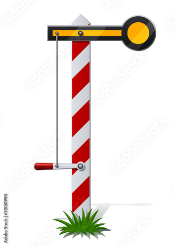 railroad semaphore vector