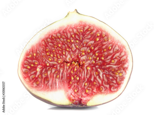 Fresh figs isolated on a white background