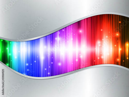 bright background in metal frame