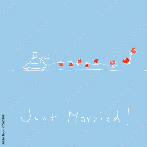 Just married car