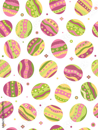 Seamless pattern of  Easter eggs