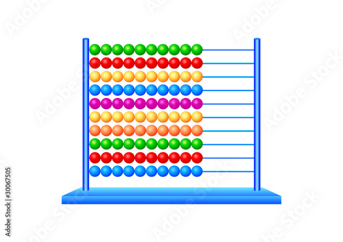 Abacus on a white background