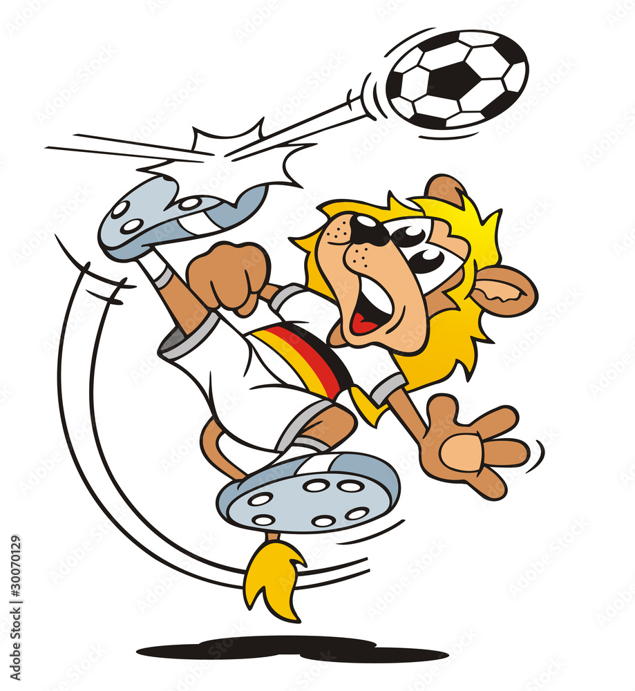 Naklejka premium Soccer Lion Germany