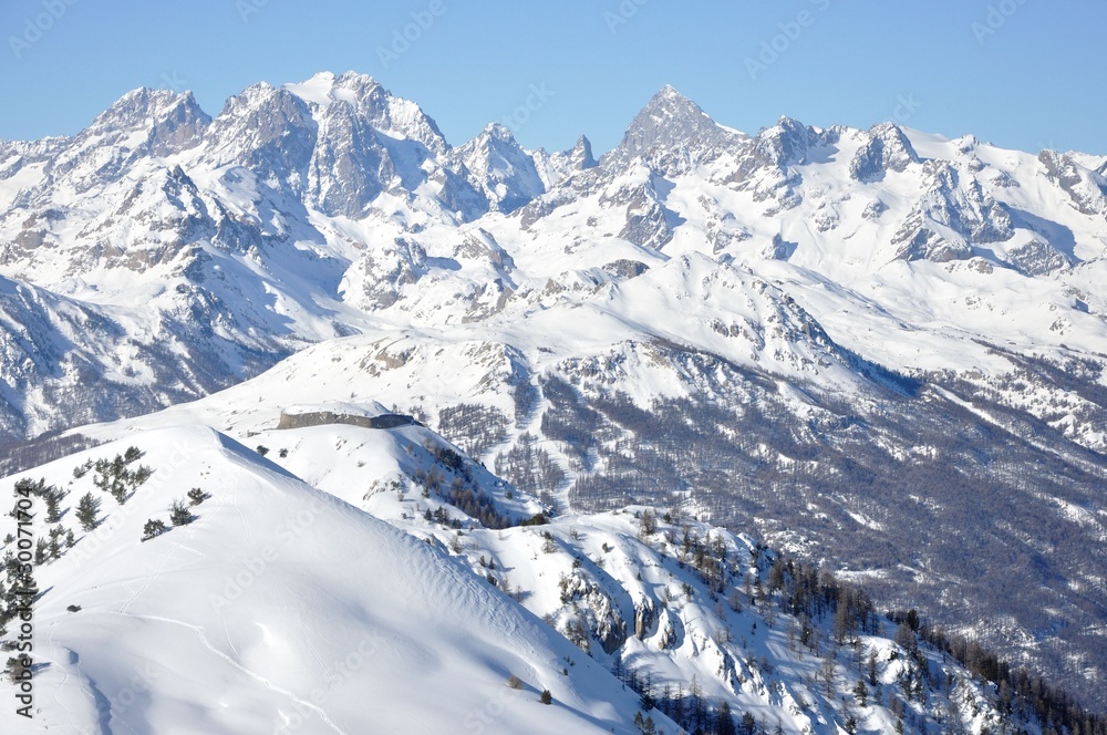 Obraz premium montagne blanche