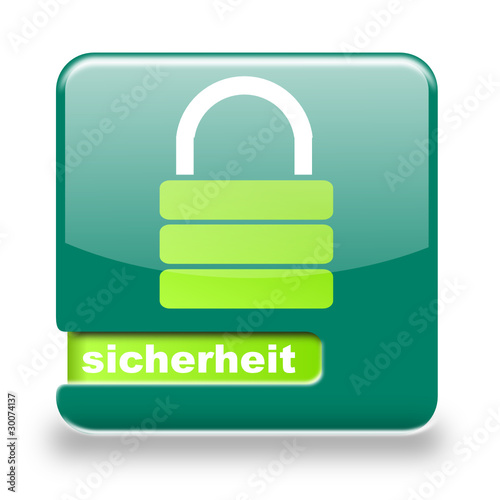 Button spare Sicherheit grün