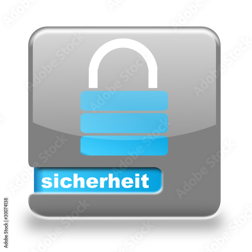Button spare Sicherheit grau blau