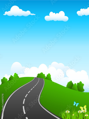 Strasse im Grünen