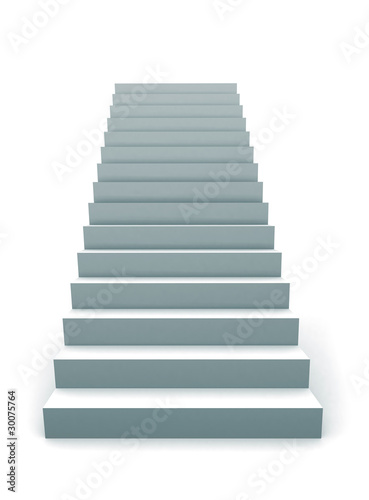 Single 3D staircase photo