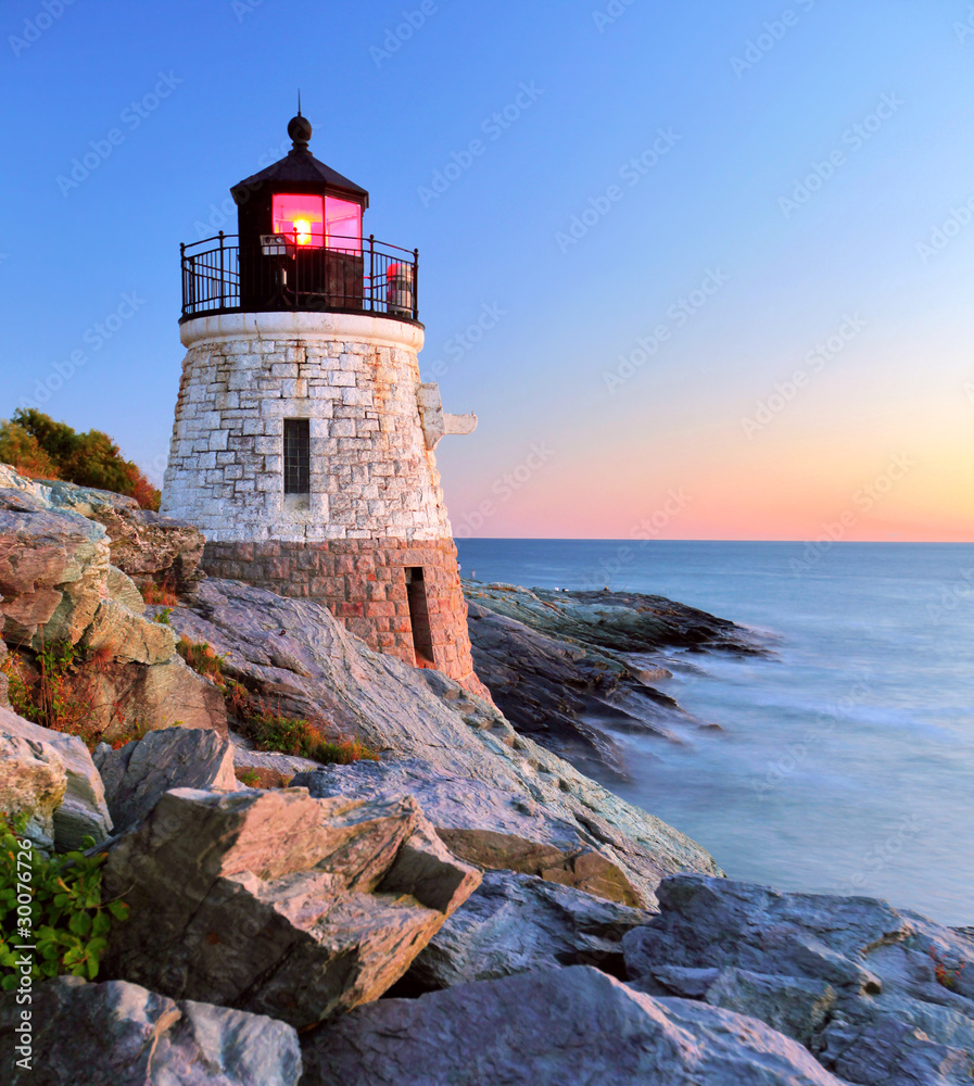 Fototapeta Lighthouse at sunset