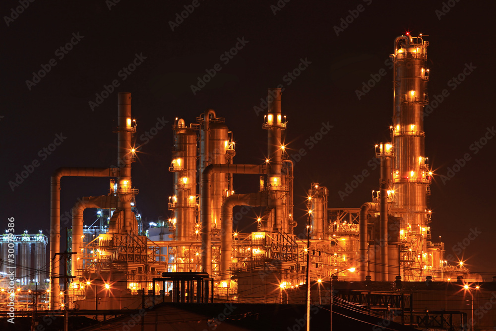Fototapeta premium oil refinery factory