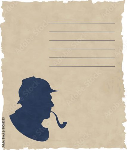 the vector silhouette pipe smoker