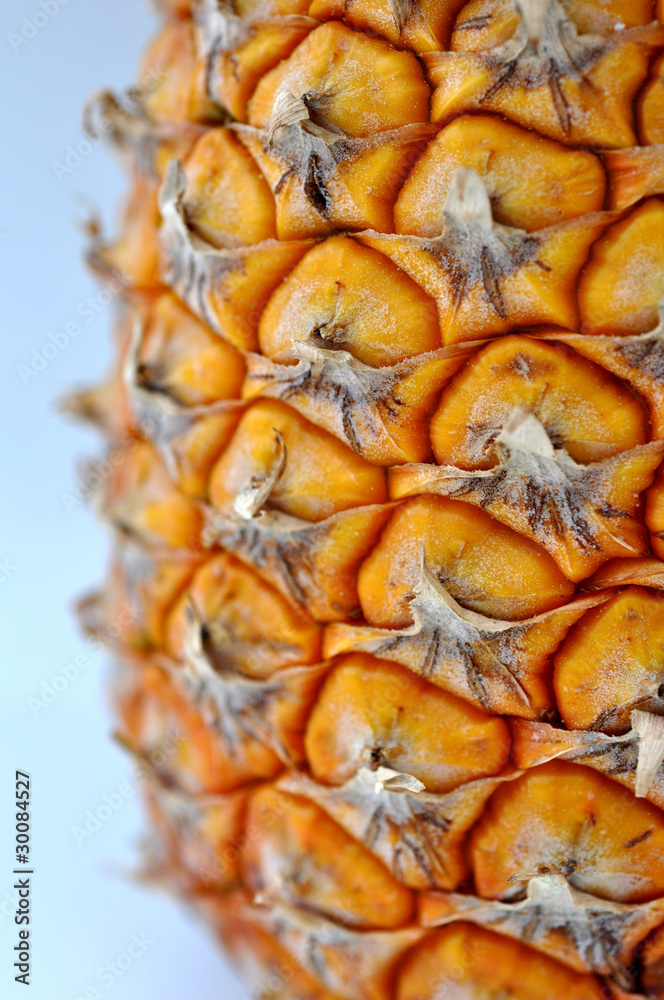 macro détails ananas frais